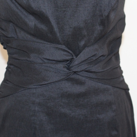 White House Black Market, Taffeta Sheath Cocktail dress with knot at waistline - Picture 7 of 12